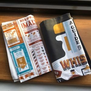 Whiskey and Beer dish towels